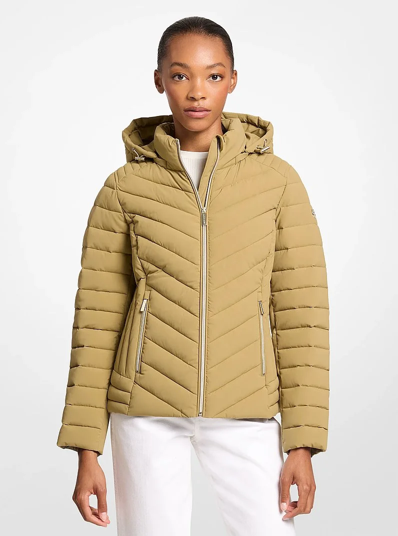 Chevron Quilted Jacket - 1