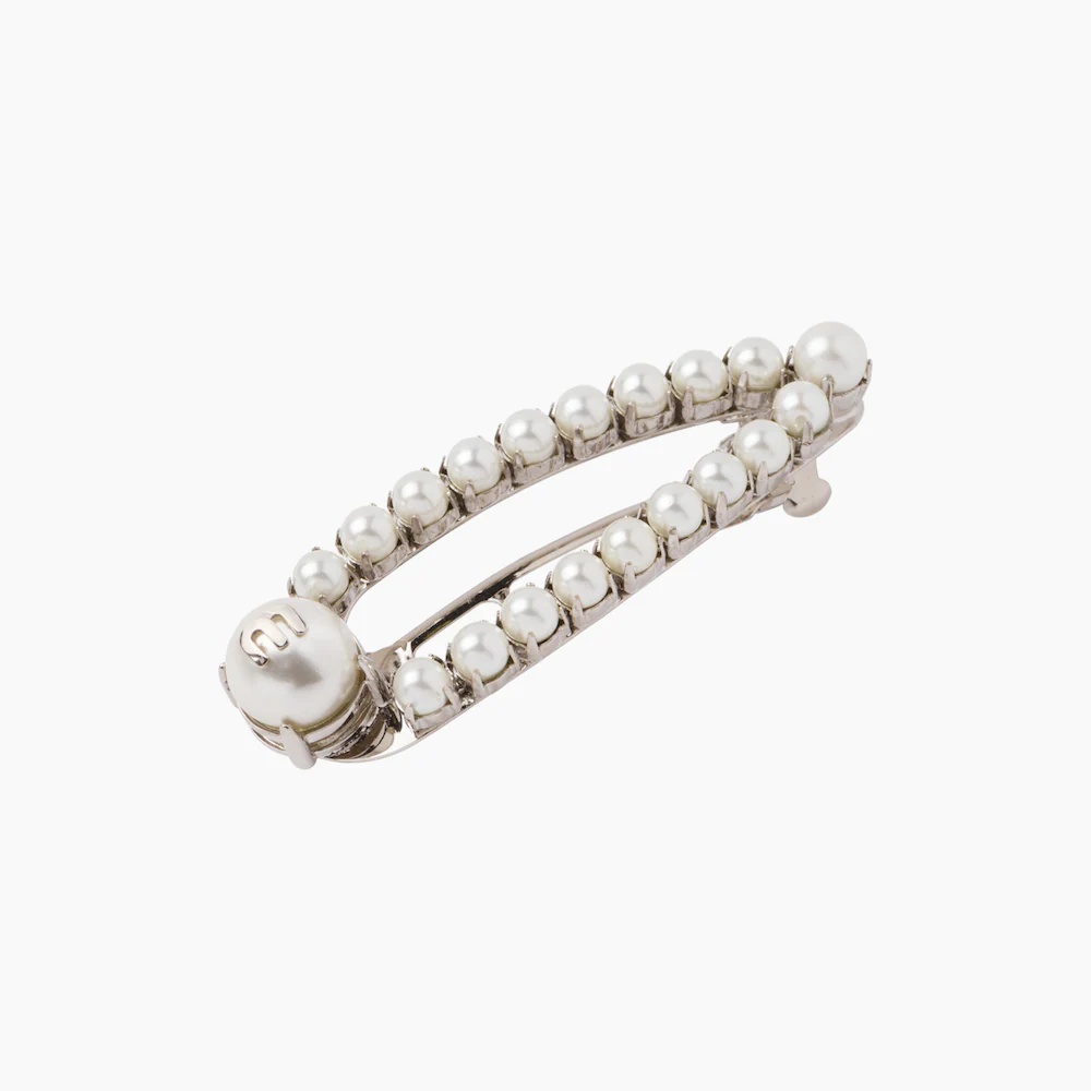 Miu Pearl hair clip with pearls - 2