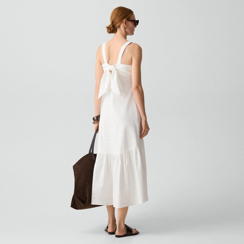 Theory Tie-Back Dress in Good Linen outlook