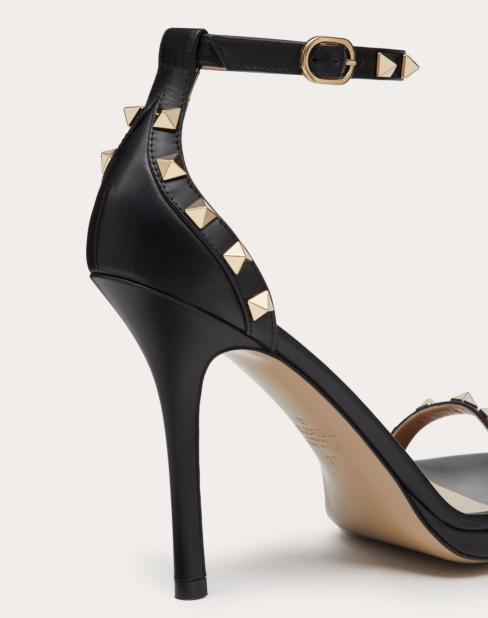 Valentino Garavani Rockstud Calfskin Platform Sandal 110 mm - 5