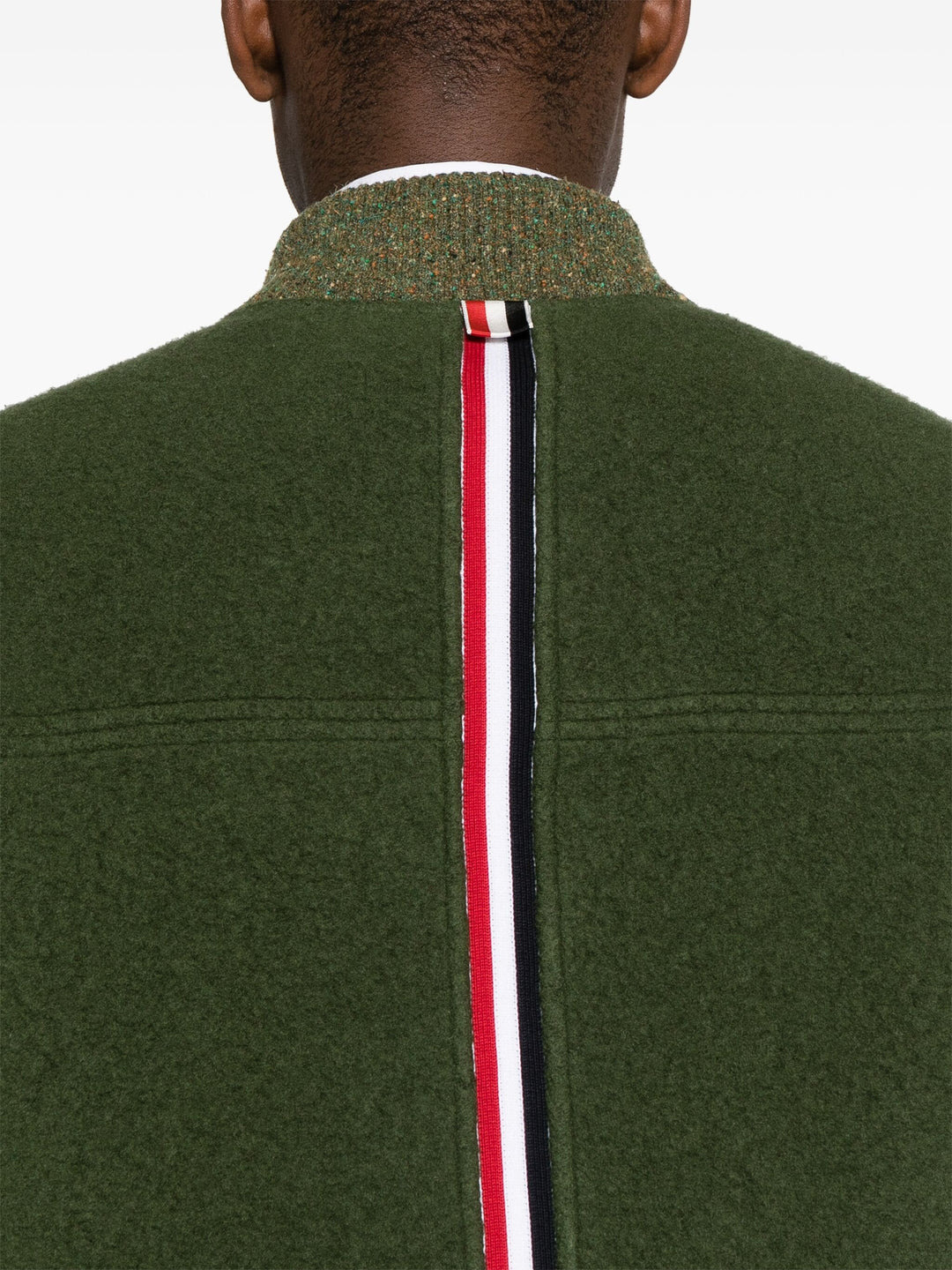 Bomber With Rwb Stripe In Wool - 5