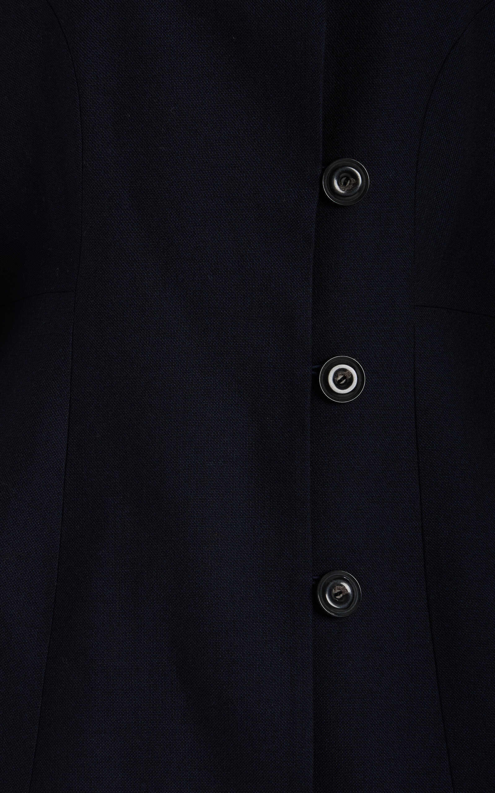 Exclusive Collarless Wool-Blend Blazer navy - 5
