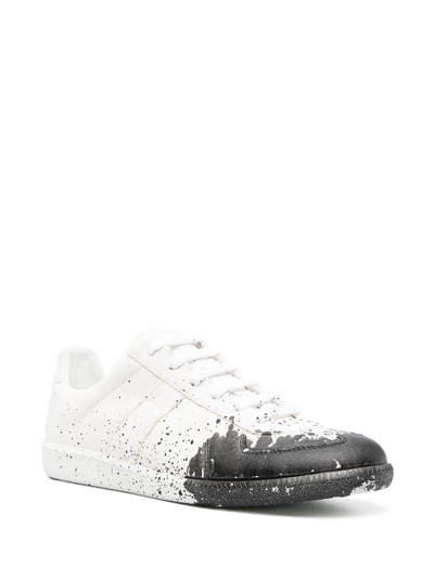 Maison Margiela Replica Paint-Splatter low-top sneakers outlook