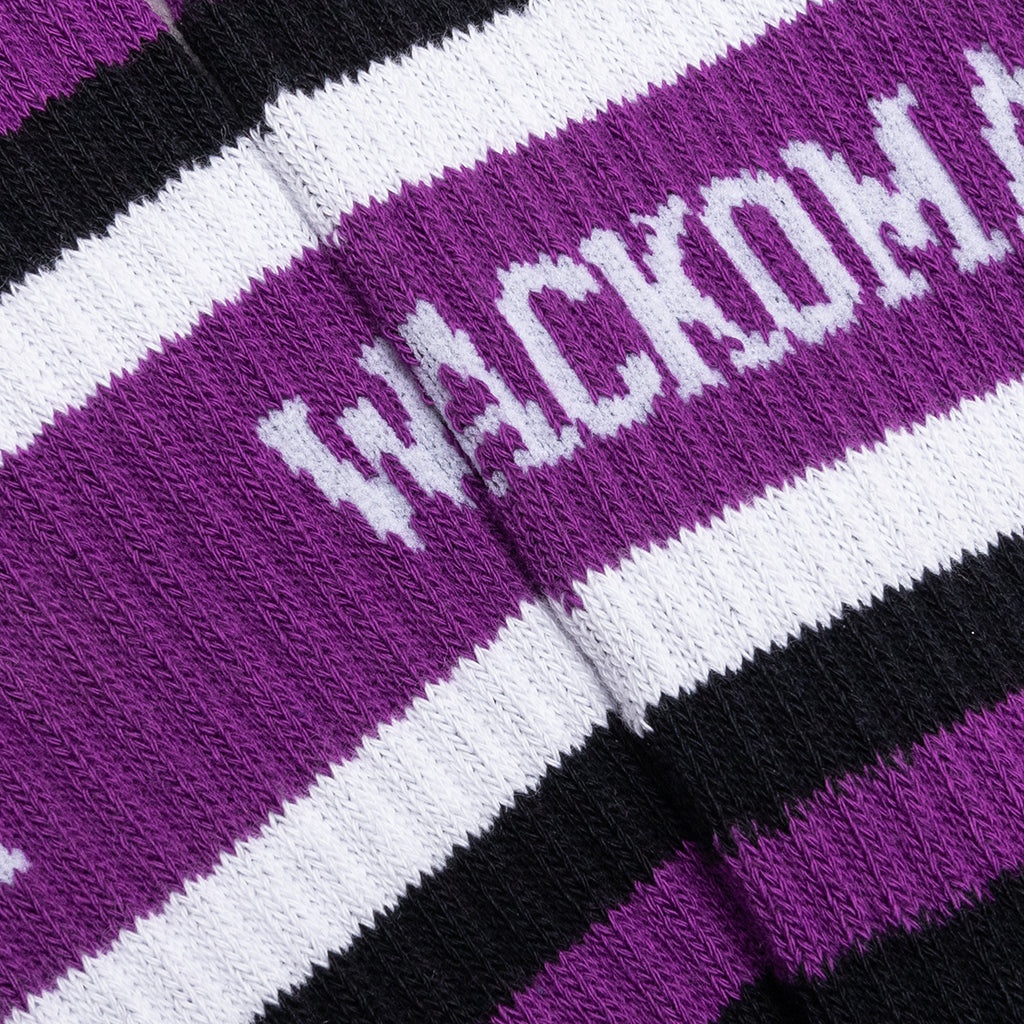 SKATER SOCKS TYPE 1 - BLACK/PURPLE - 2