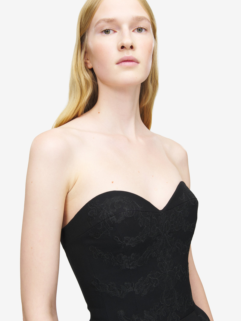 Lace Ribcage Embroidery Corset Top 6