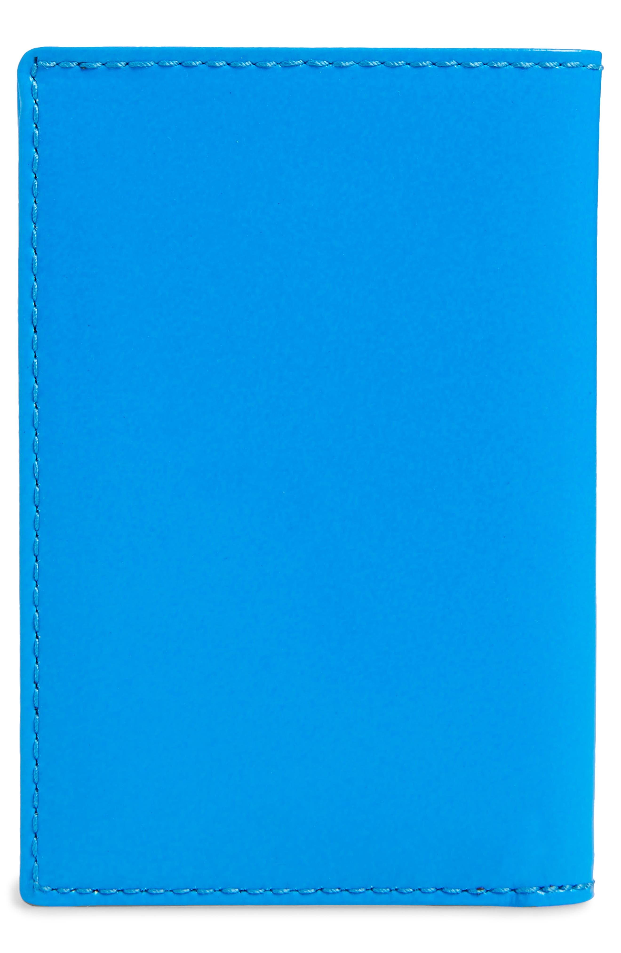 Comme des Garçons Wallets Super Fluo Card Case in Blue at Nordstrom - 4