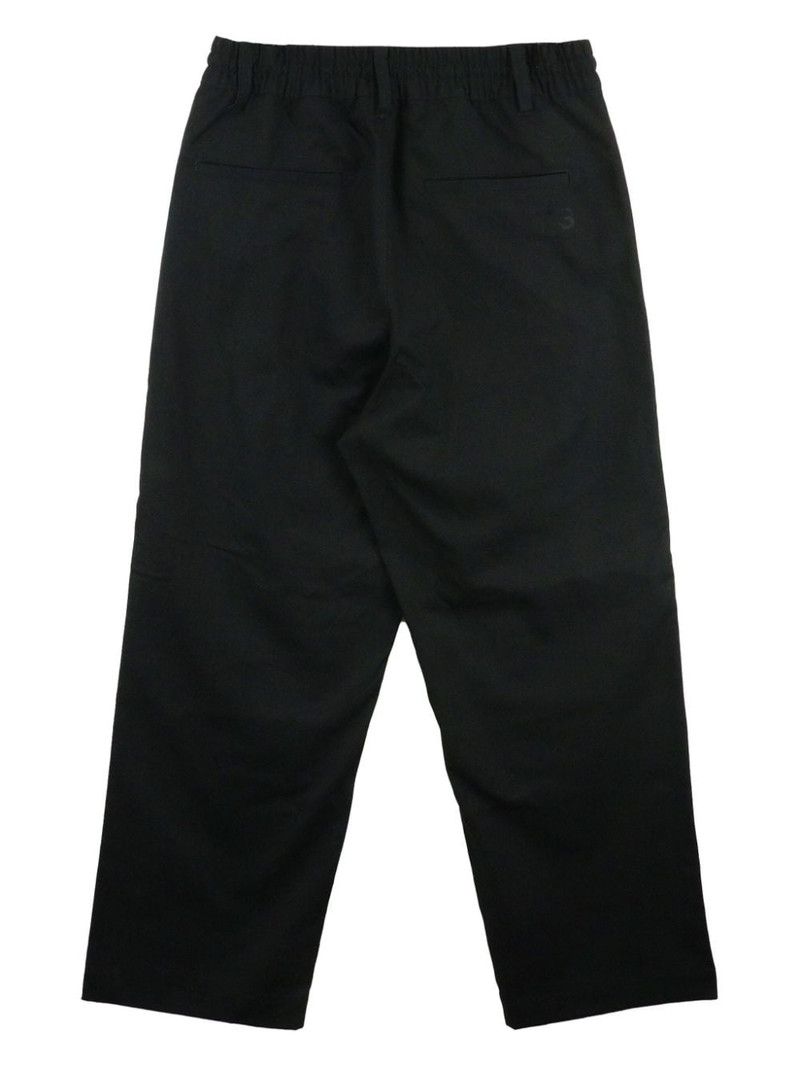 Y-3 cotton straight-leg trousers outlook