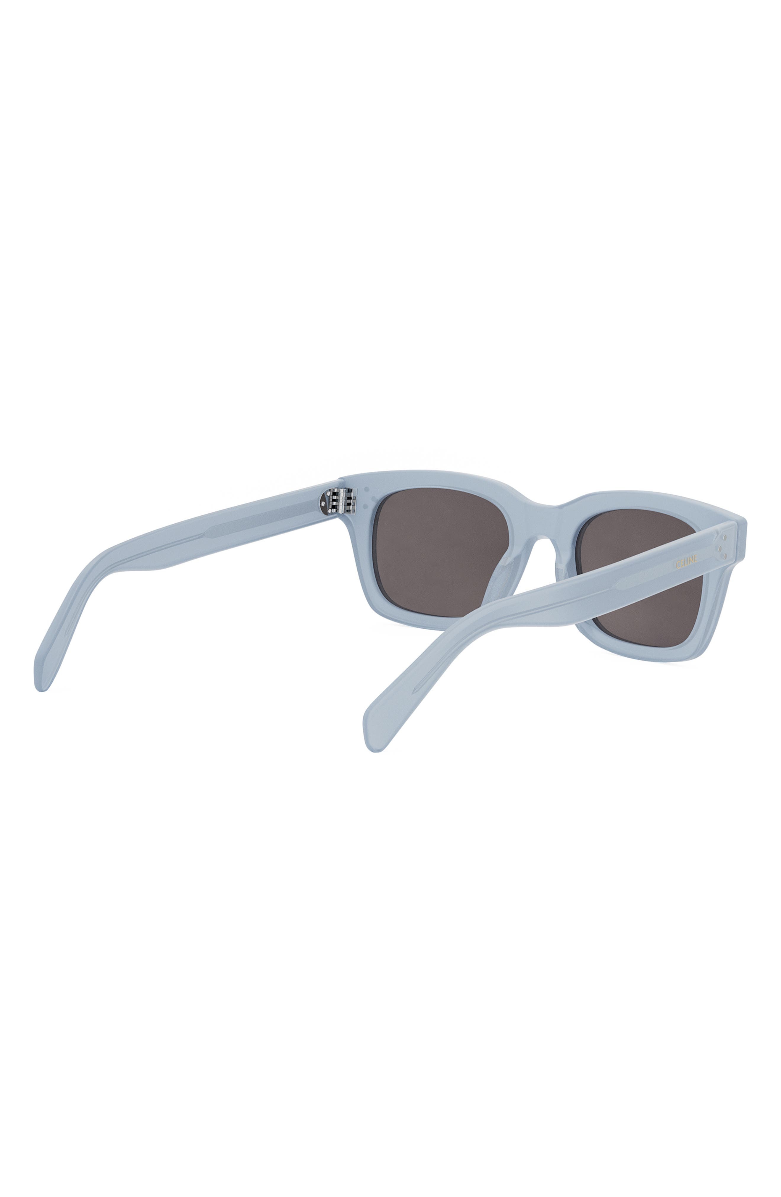 CELINE Bold 3 Dots 50mm Square Sunglasses in Grey/Other /Smoke at Nordstrom - 5