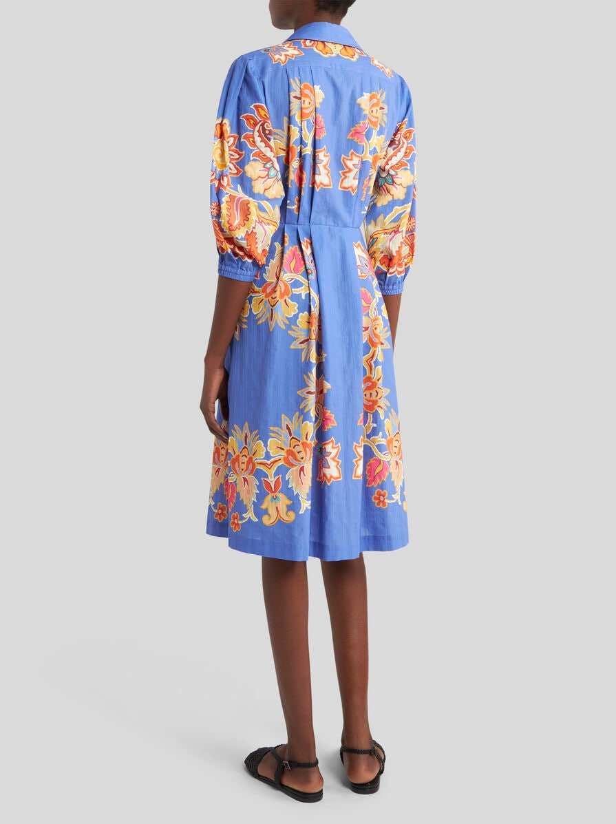 PRINTED COTTON SHIRT DRESS - 4