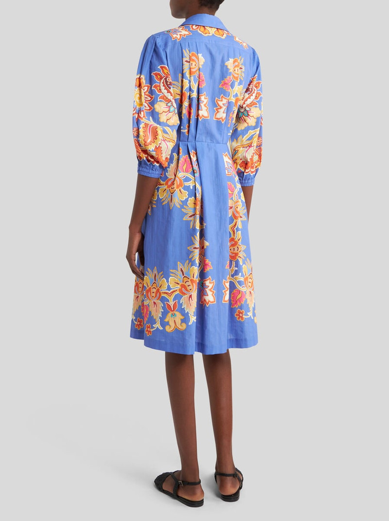 PRINTED COTTON SHIRT DRESS 4