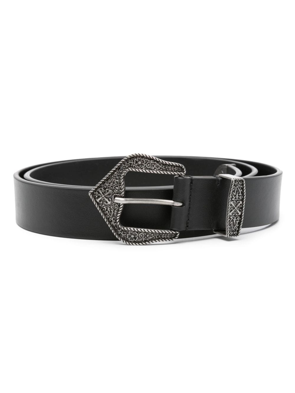 Arrows-motif leather belt - 1