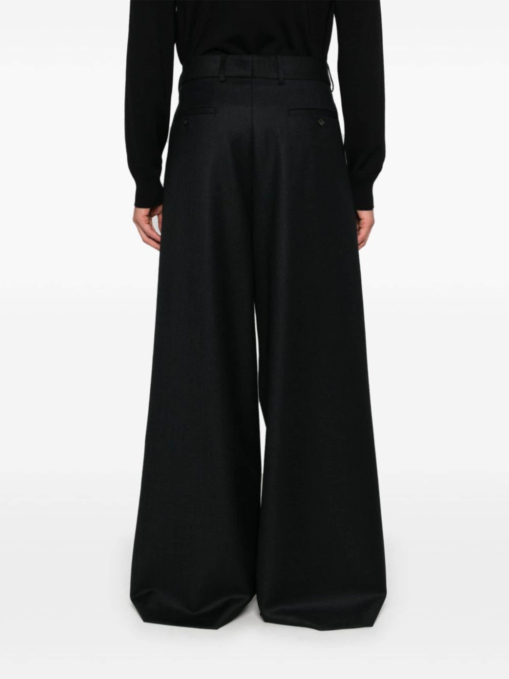 pleat-detail trousers - 4