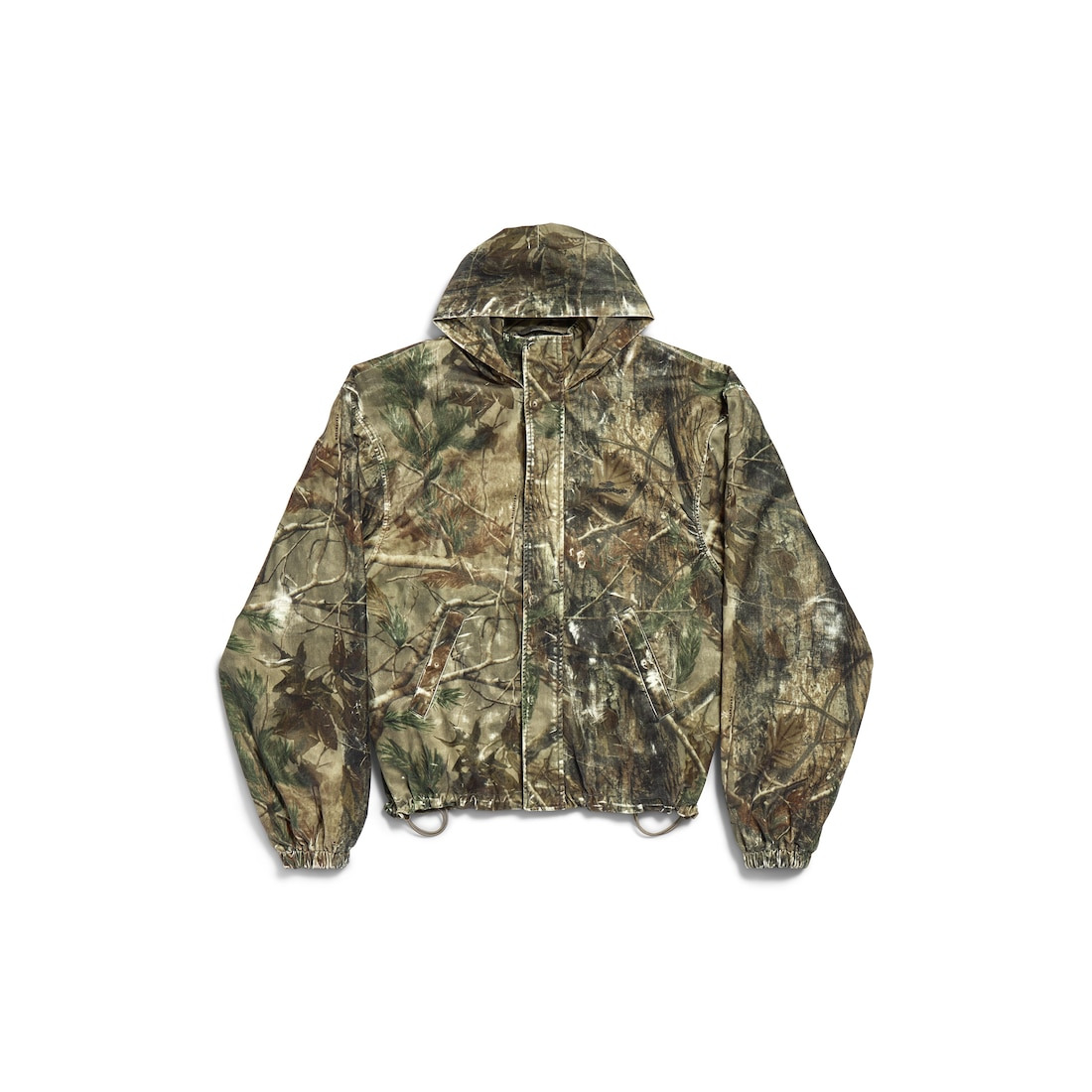 Men's Hooded Workwear Jacket in Brown - 1
