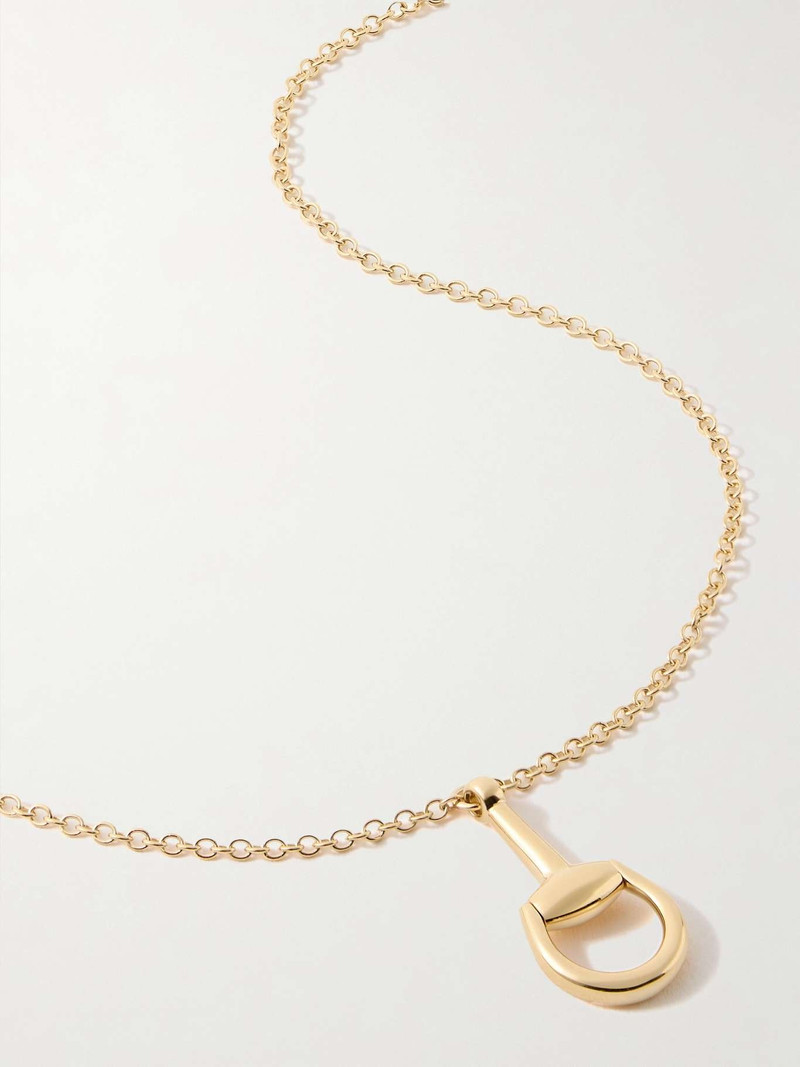 Horsebit 18-karat gold necklace 1