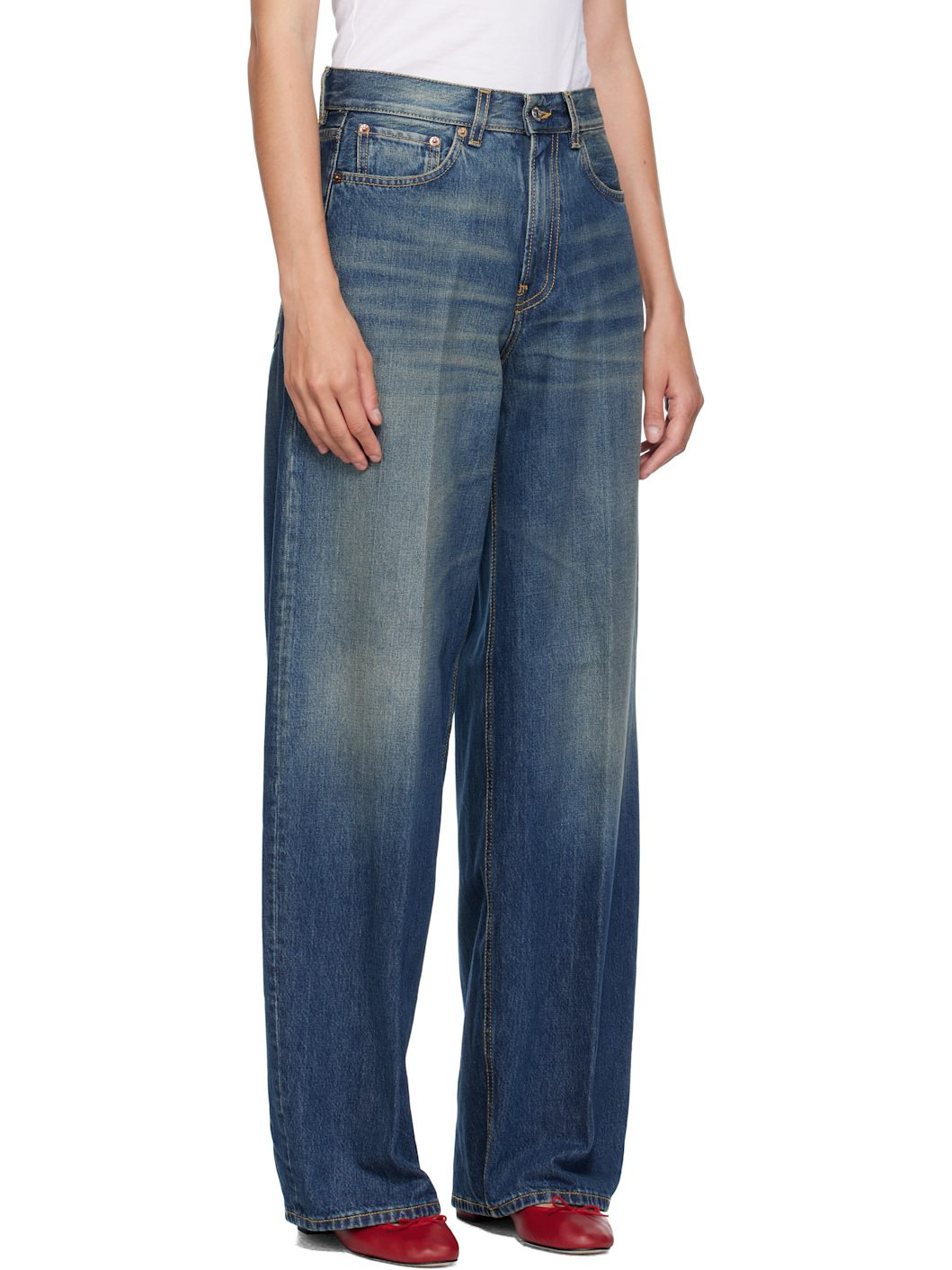 Blue Loose Roomy Jeans - 2