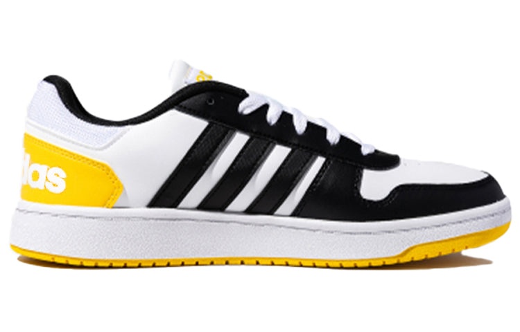 adidas neo Hoops 2.0 'Black White Yellow' FW5993 - 2