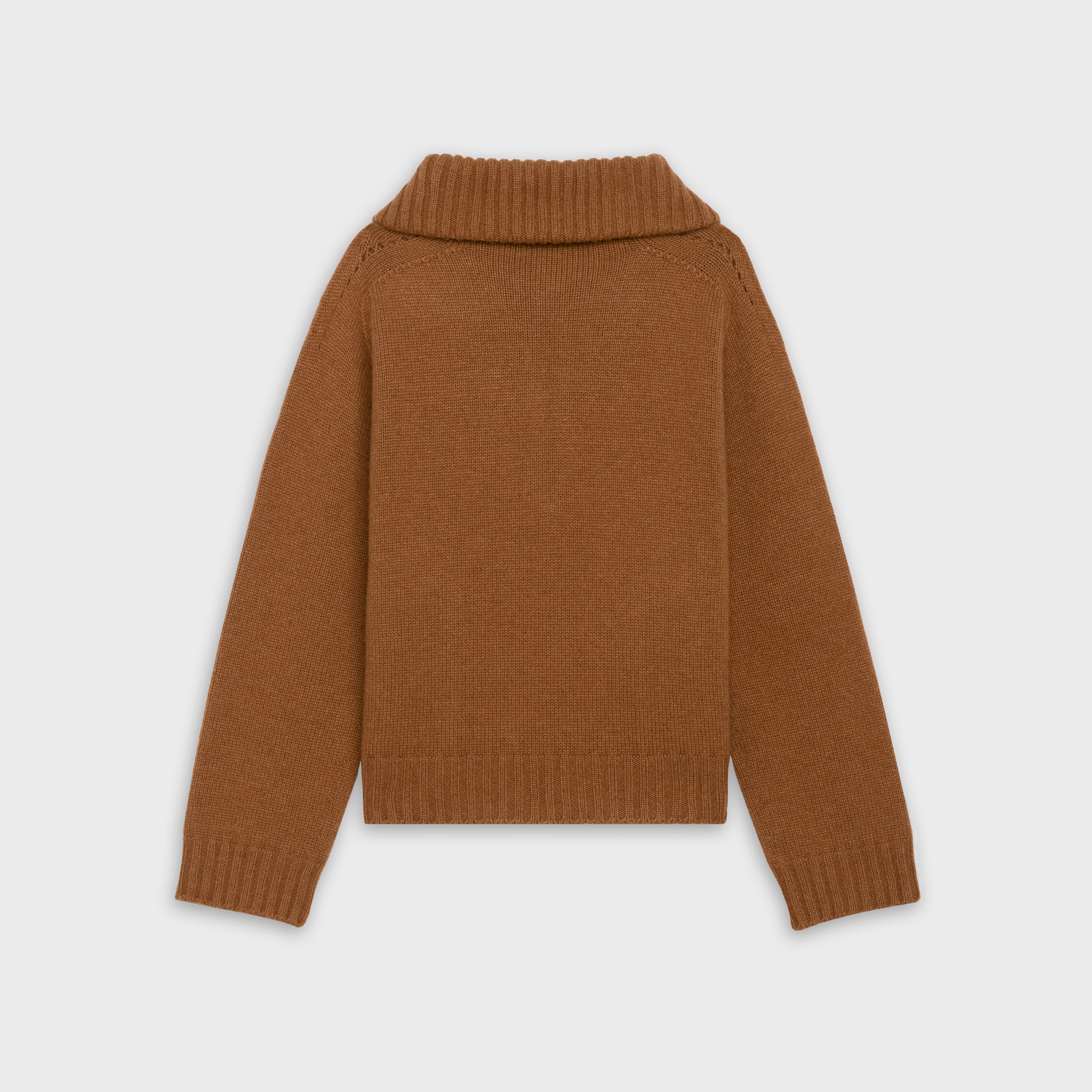 OPEN-COLLAR SWEATER IN CASHMERE - 2