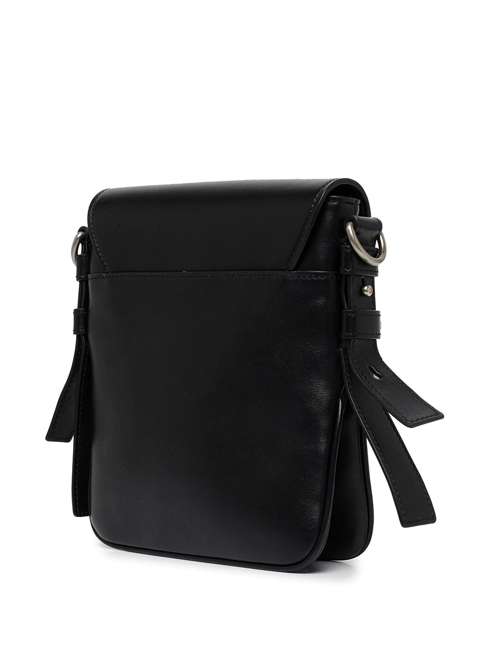 T-buckle leather messenger bag - 3