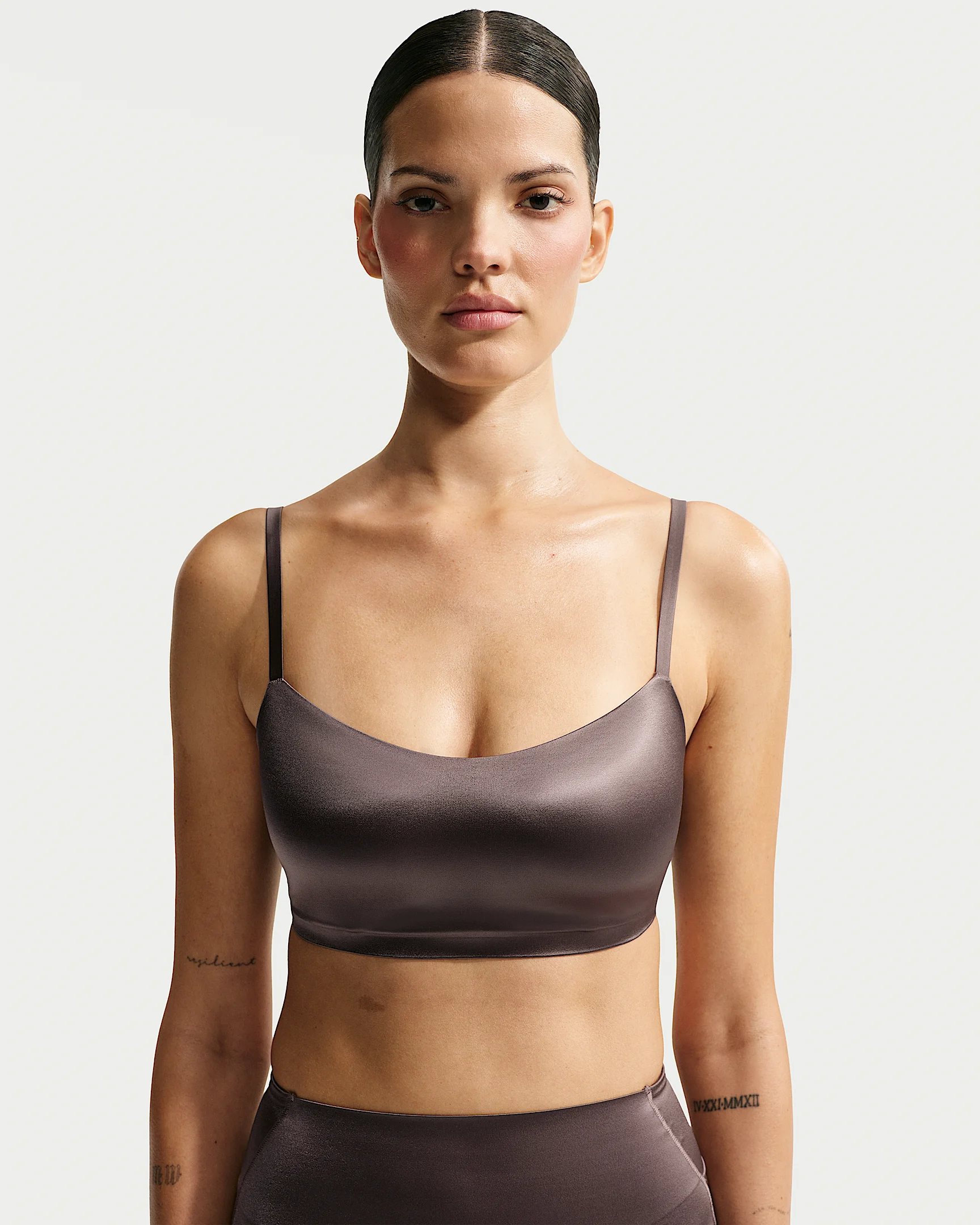 NikeSKIMS Satin Shine Women's Scoop Cami Bra - 1
