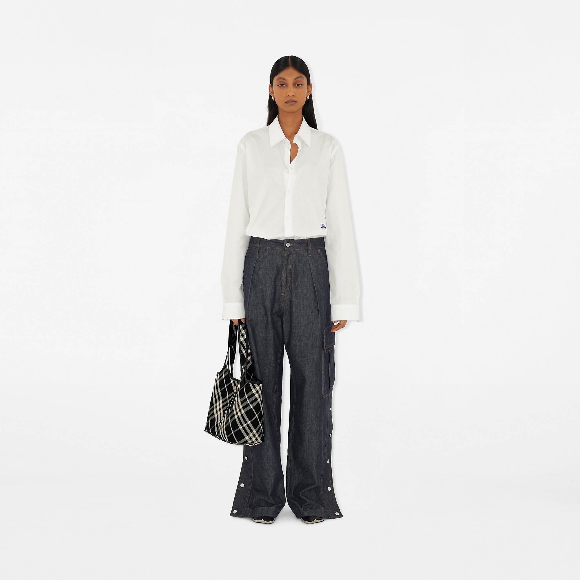 Small Check Tote - 2