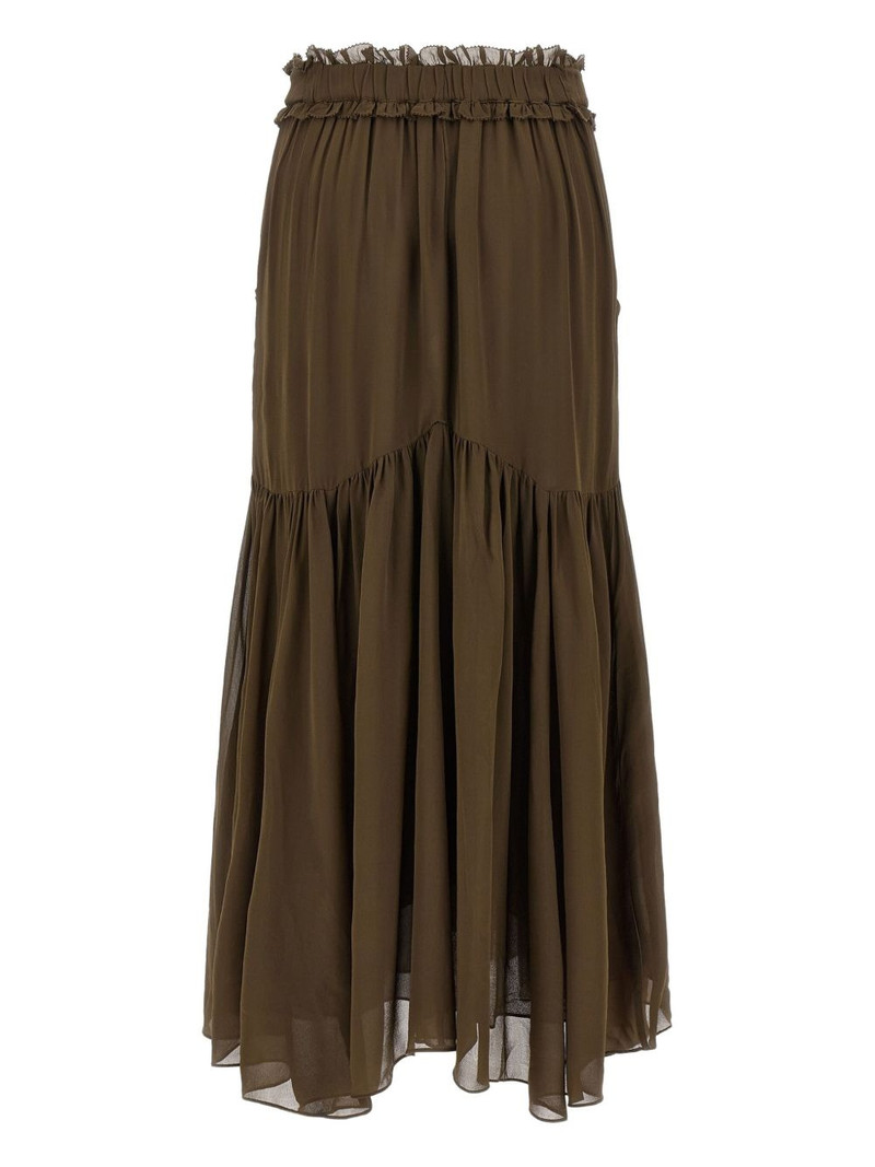 Isabel Marant Étoile Besma ruffled maxi skirt outlook