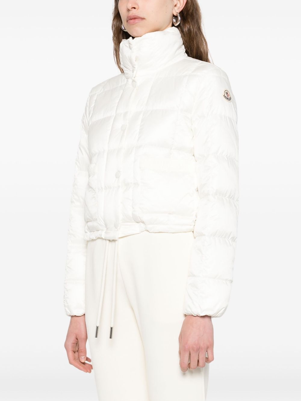 quilted cropped jacket - 3