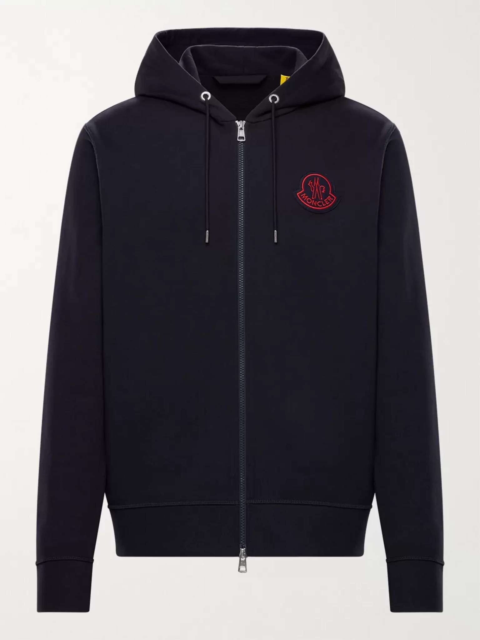 2 Moncler 1952 Logo-Appliquéd Cotton-Jersey Zip-Up Hoodie - 1