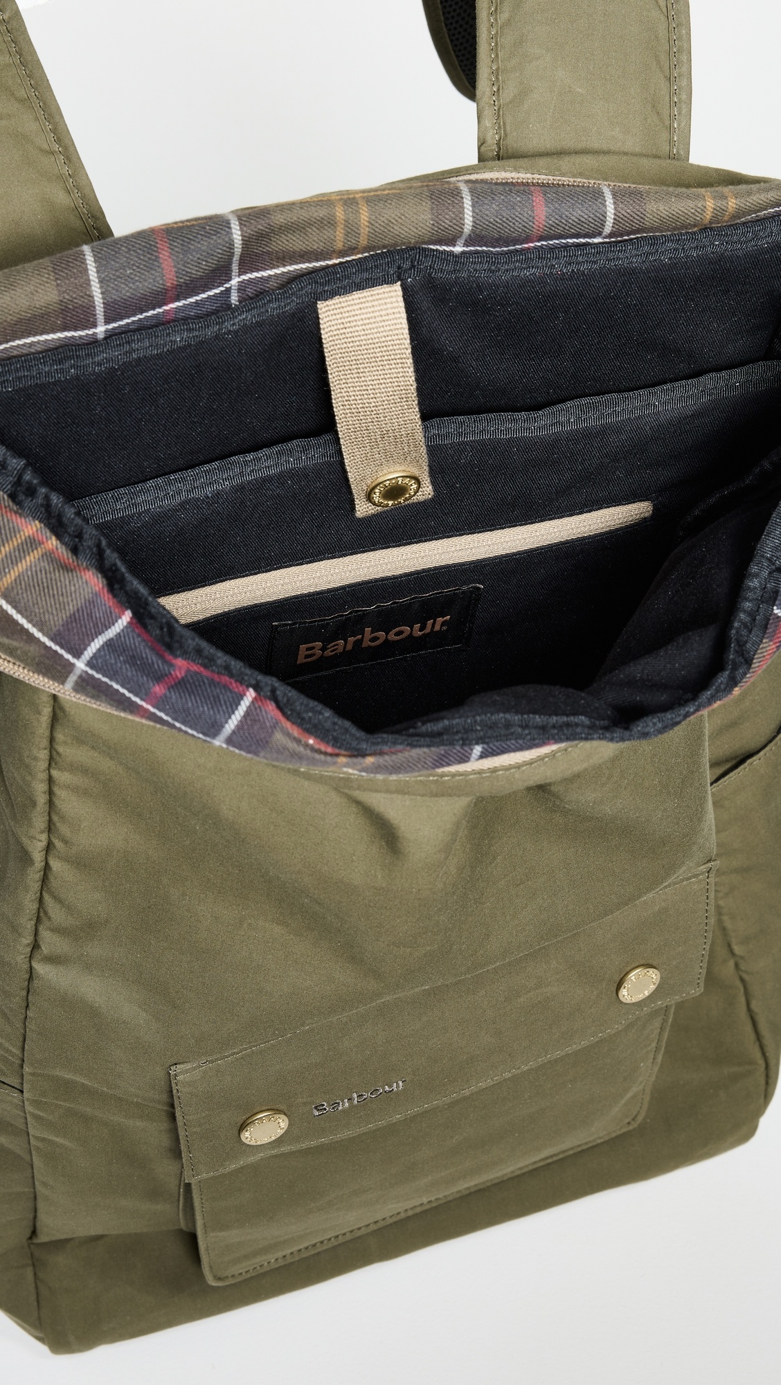 Barbour Transport Foldover Backpack Bag - 6
