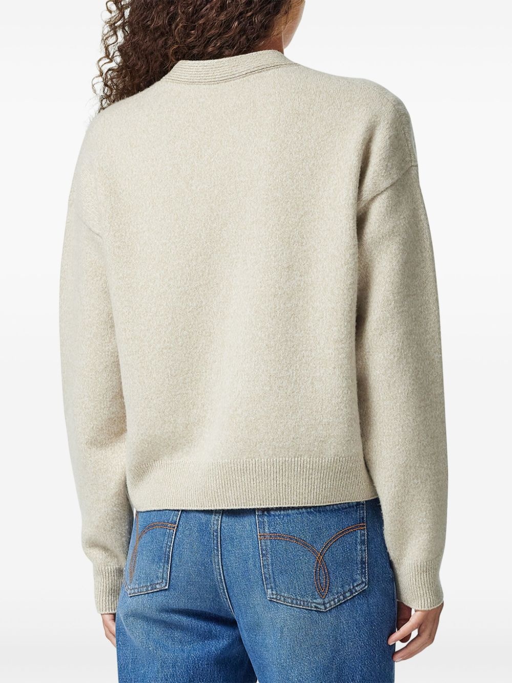 Medusa--plaque detailing cardigan - 4