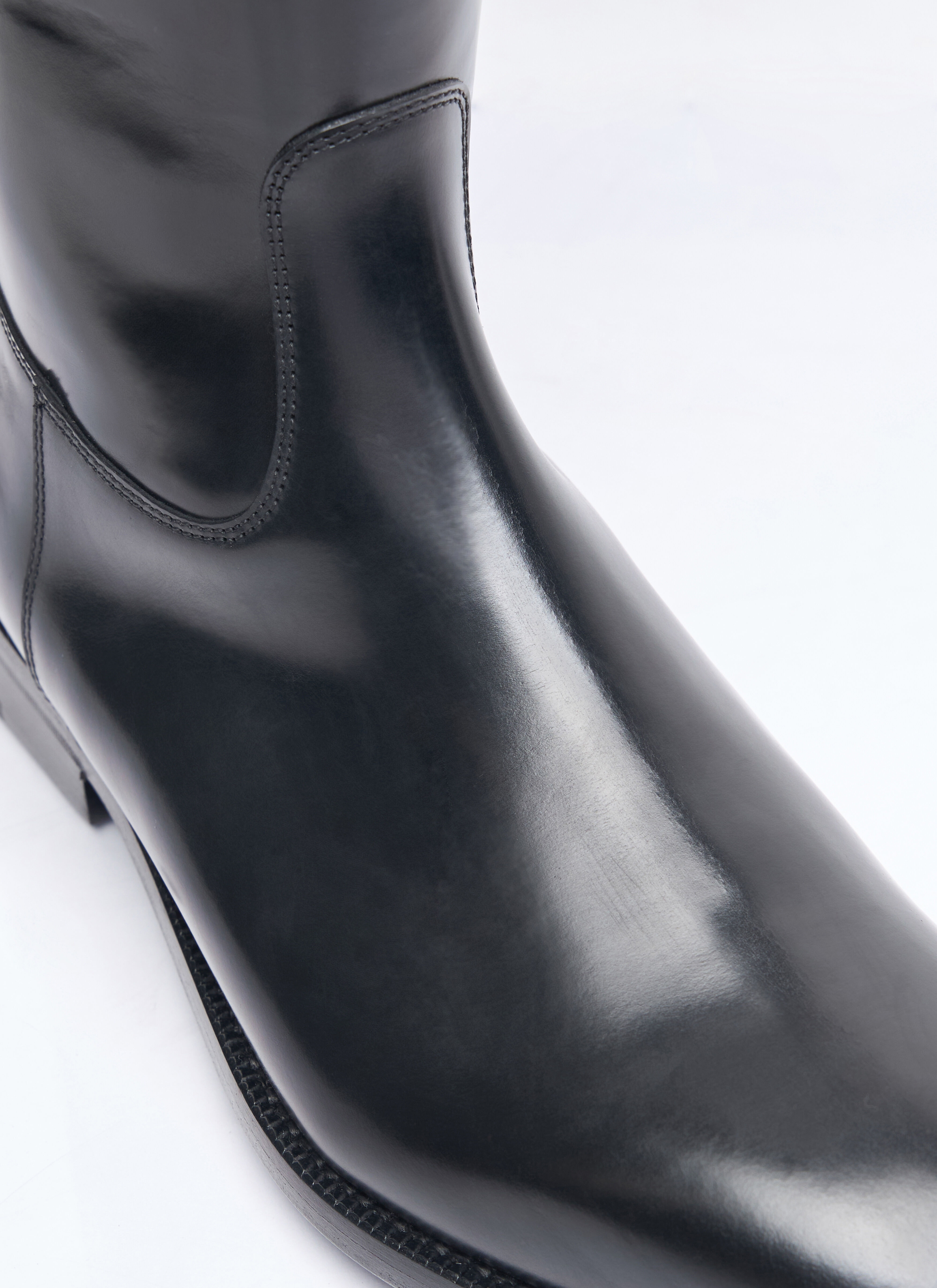 Knee-High Leather Boots - 2