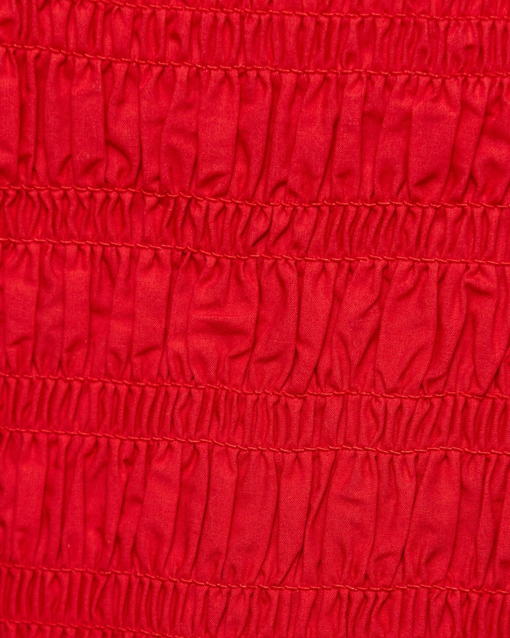 Top Cotton Poplin Smock Tie String Red - 6