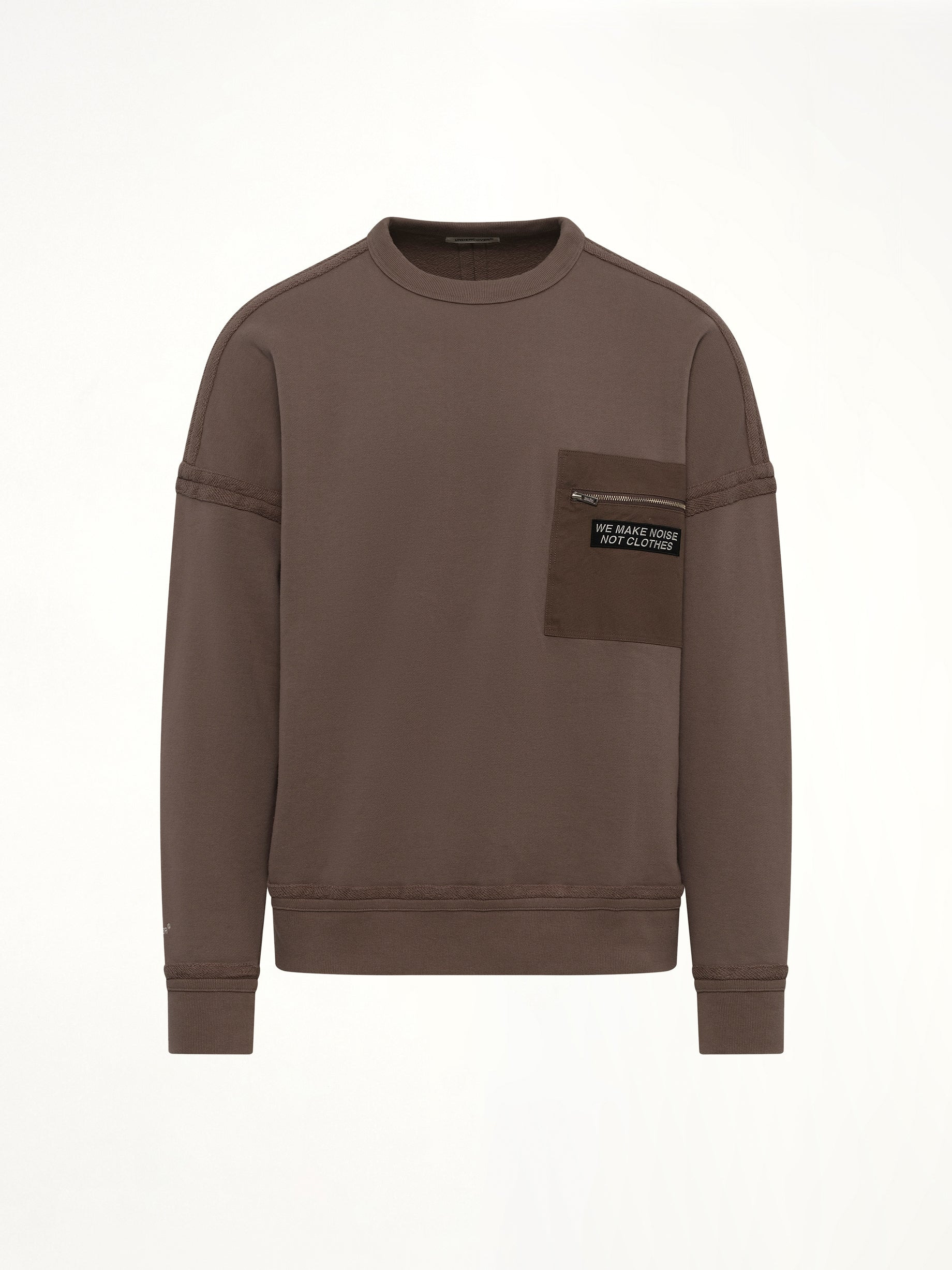 Pocket Sweatshirt in Gray Beige - 2