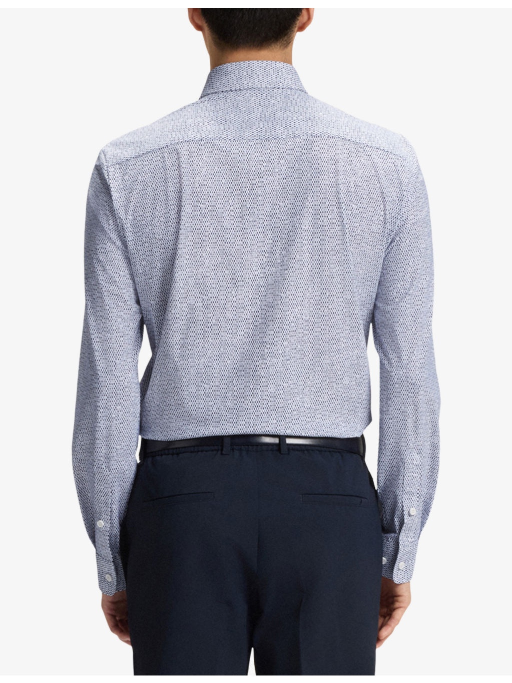 Graphic-Print Regular-Fit Stretch-Woven Shirt - 4