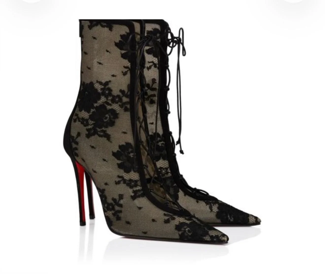 Christian Louboutin KM Lace Boots - 1