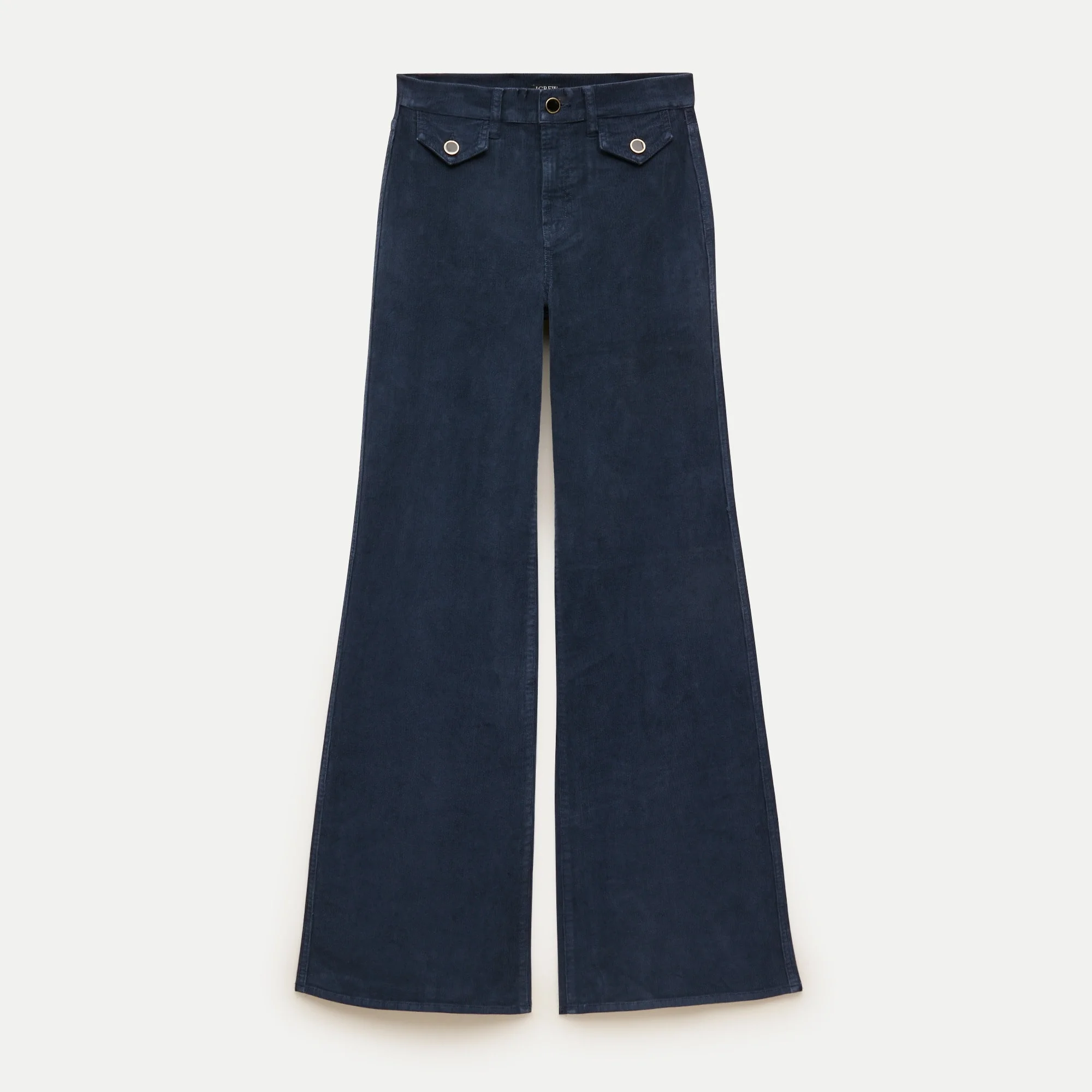 Wide-leg trouser in stretch corduroy - 1