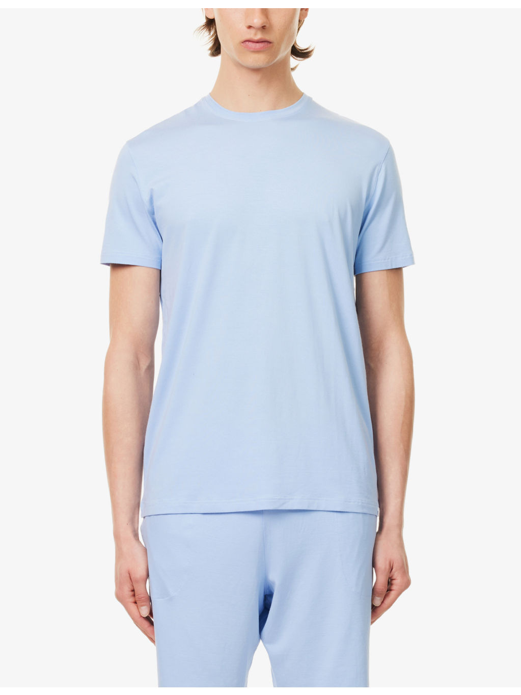 Basel short-sleeved stretch-woven pyjama top - 2