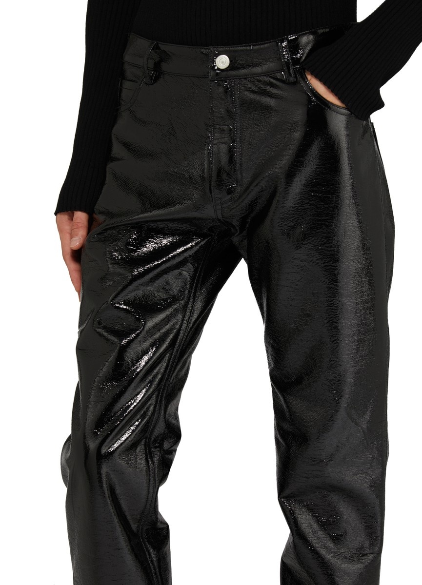 Reedition 5-pocket vinyl pants - 4