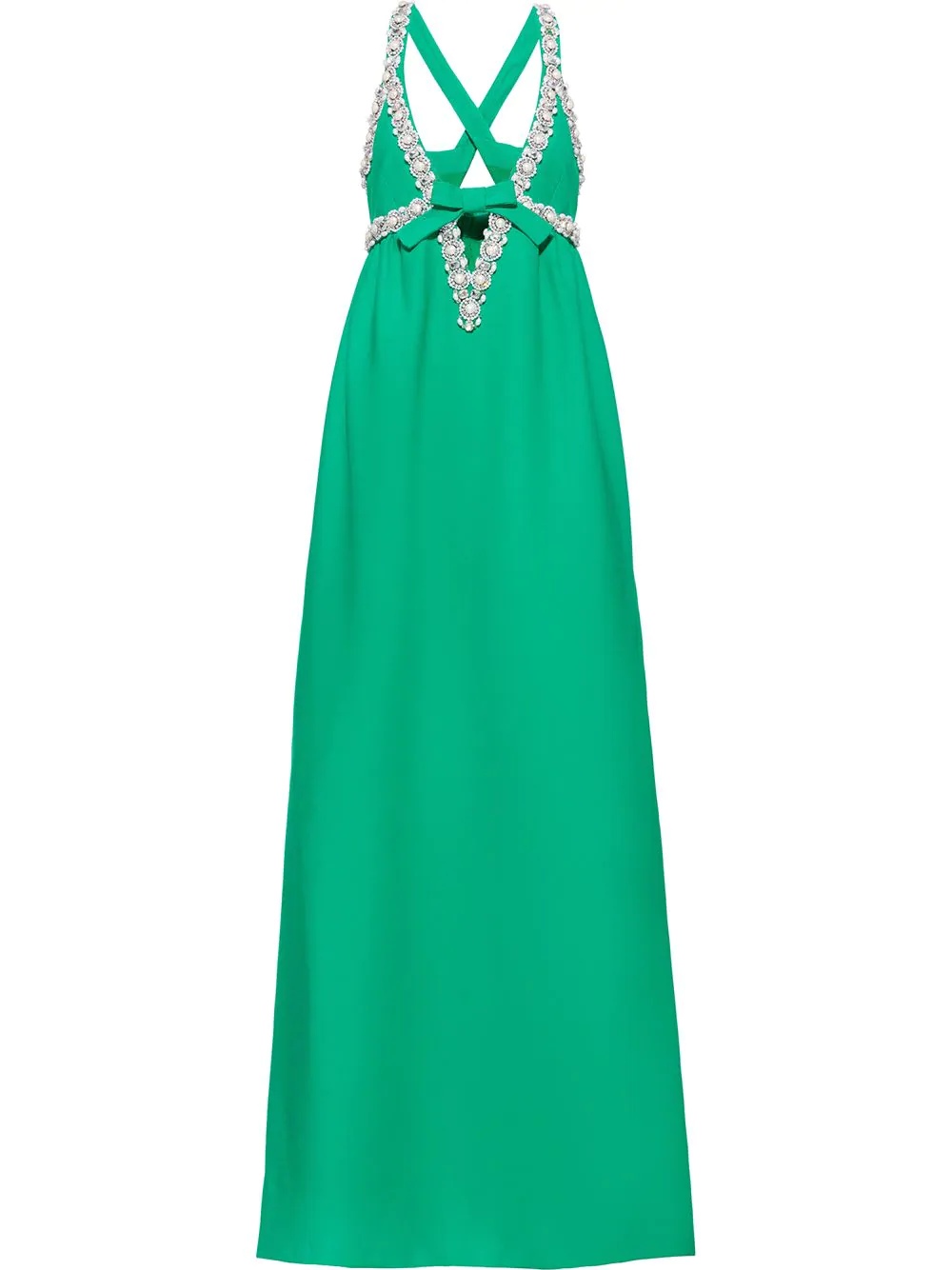 long embellished cady dress - 1