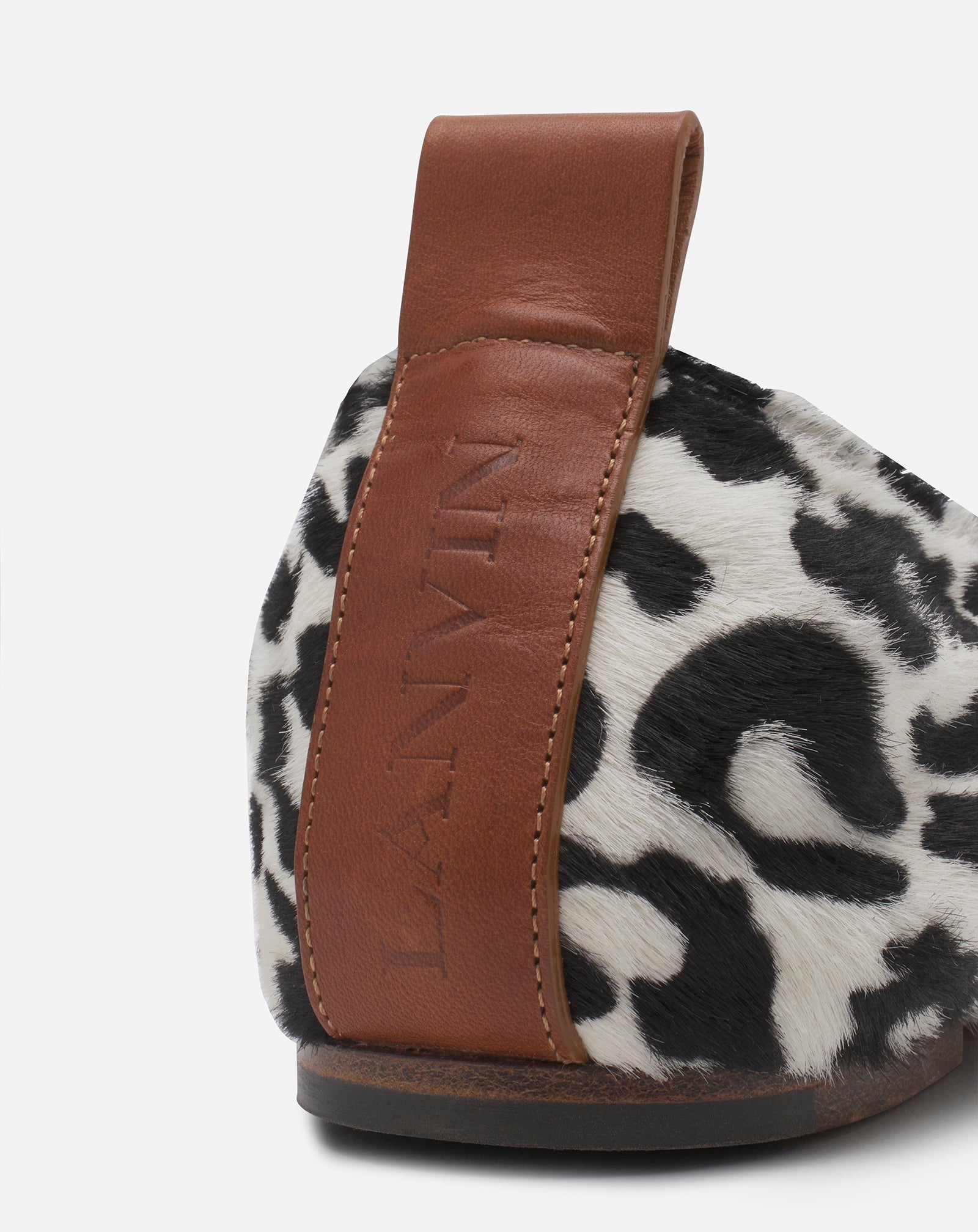 THE PONY-EFFECT LEATHER BALLERINA FLAT - 5