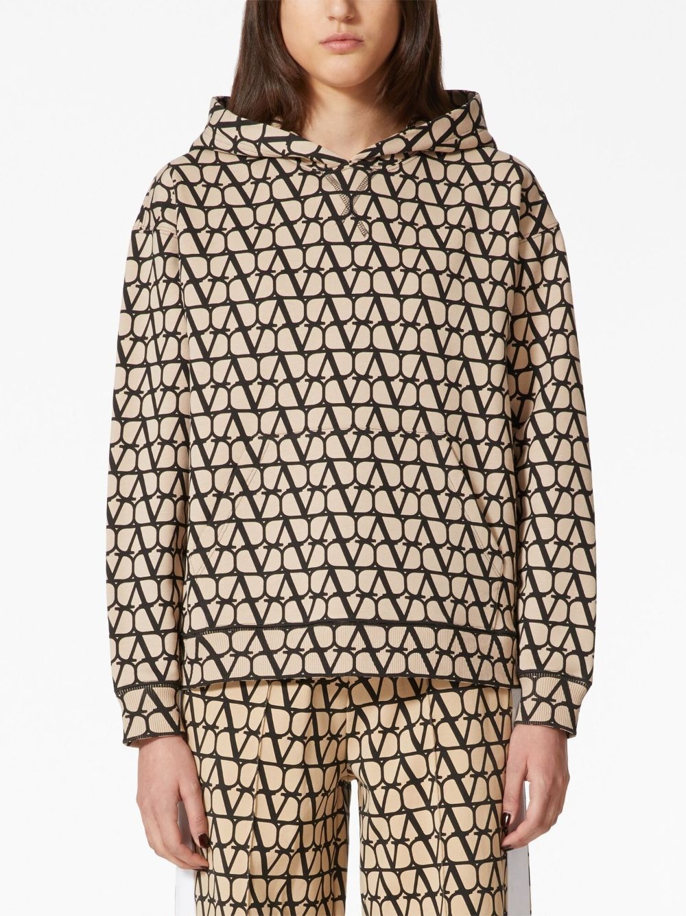 Toile Iconographe-print cotton hoodie - 3