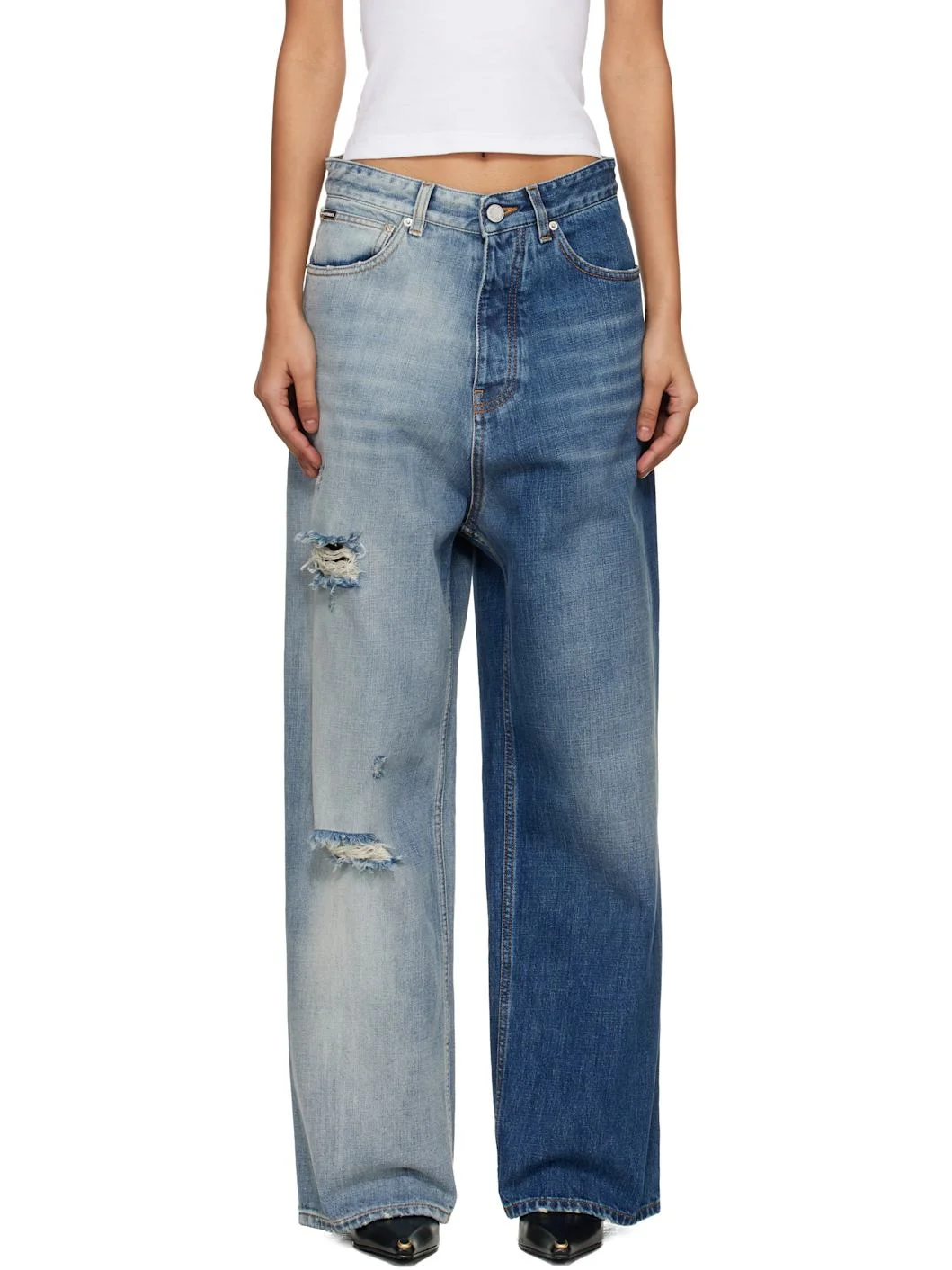 Blue Degrade Effect Jeans - 1