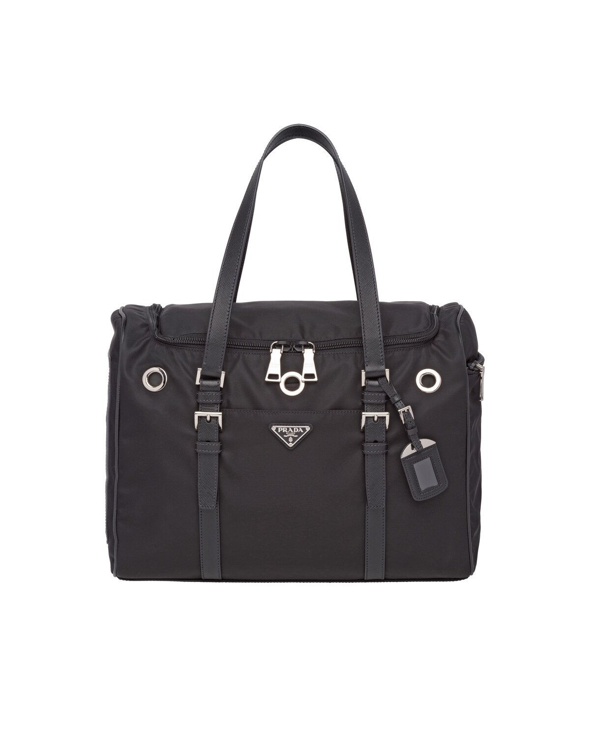 Nylon and Saffiano leather pet bag - 1