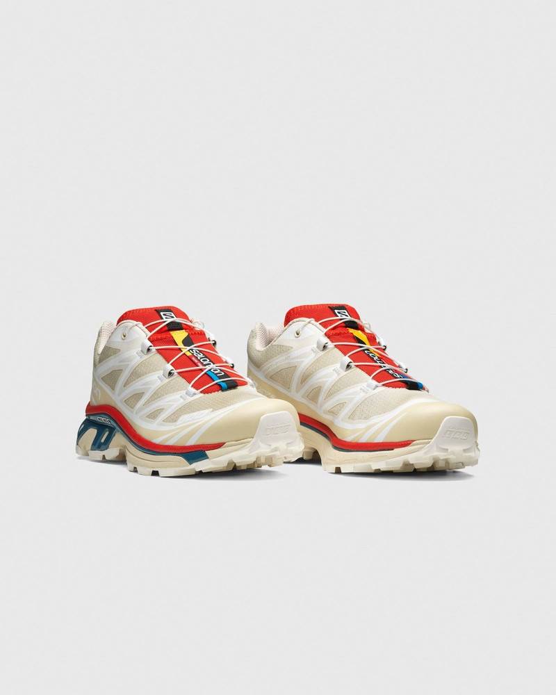 SALOMON Salomon – XT-6 Almond Milk/Bleached Sand/Aurora Red outlook