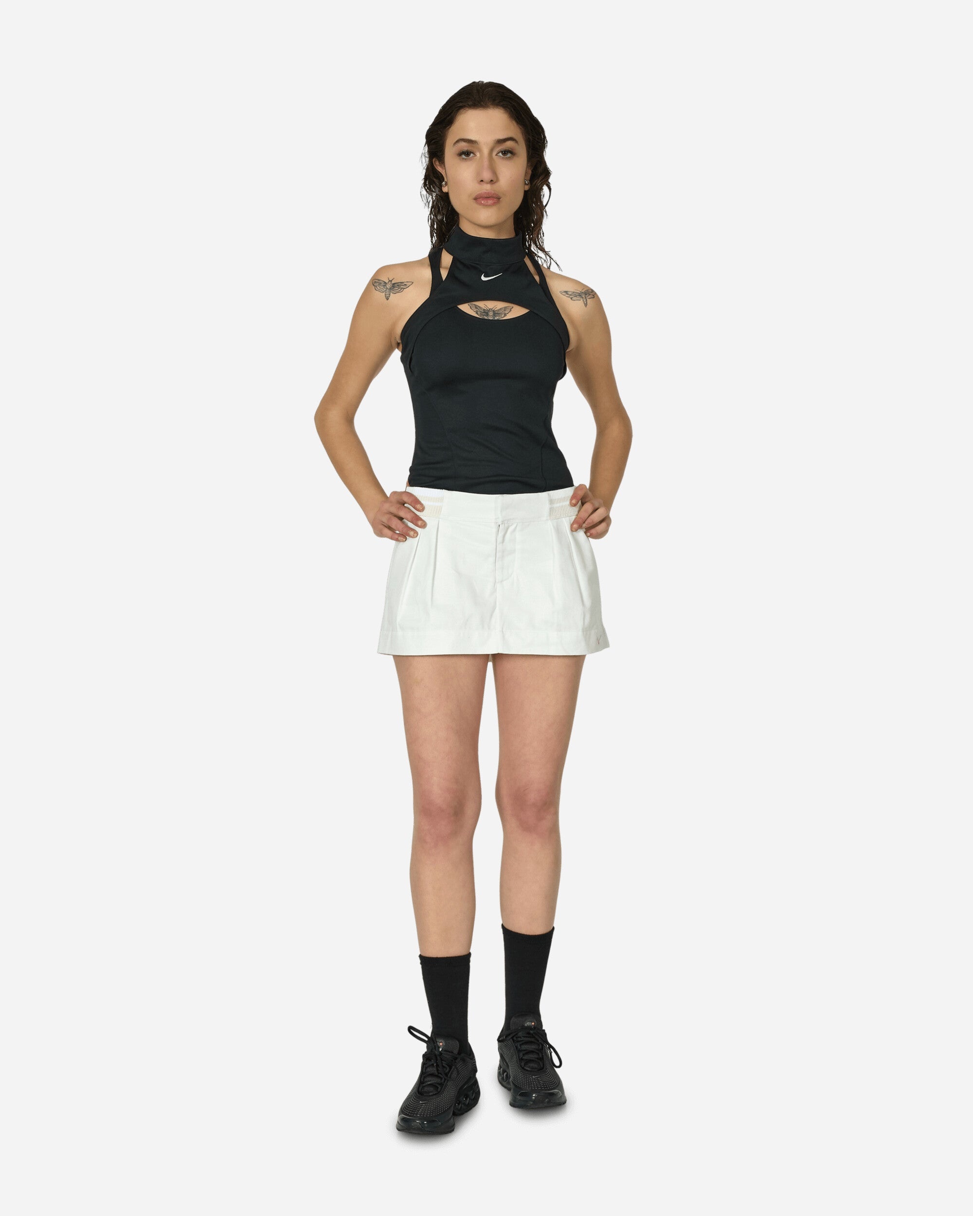 Low-Rise Canvas Mini Skirt Summit White - 4