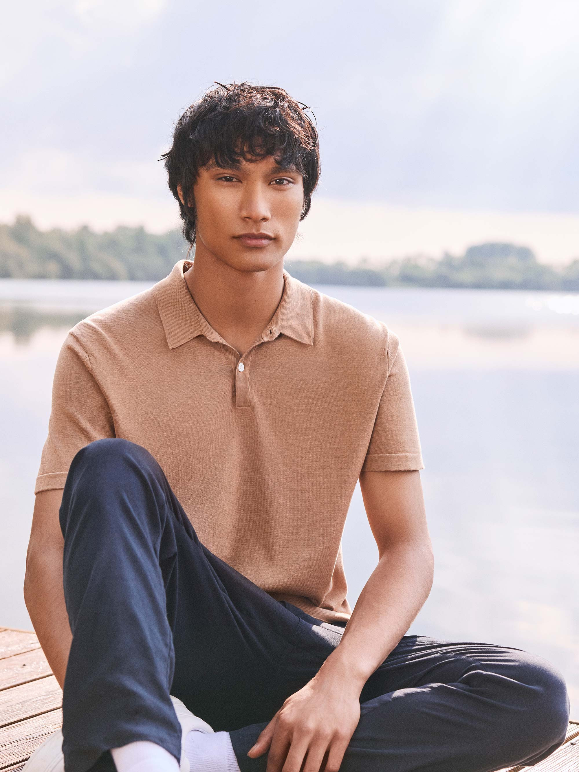 Men's Polo Shirts Jacob Sea Island Cotton Camel - 7