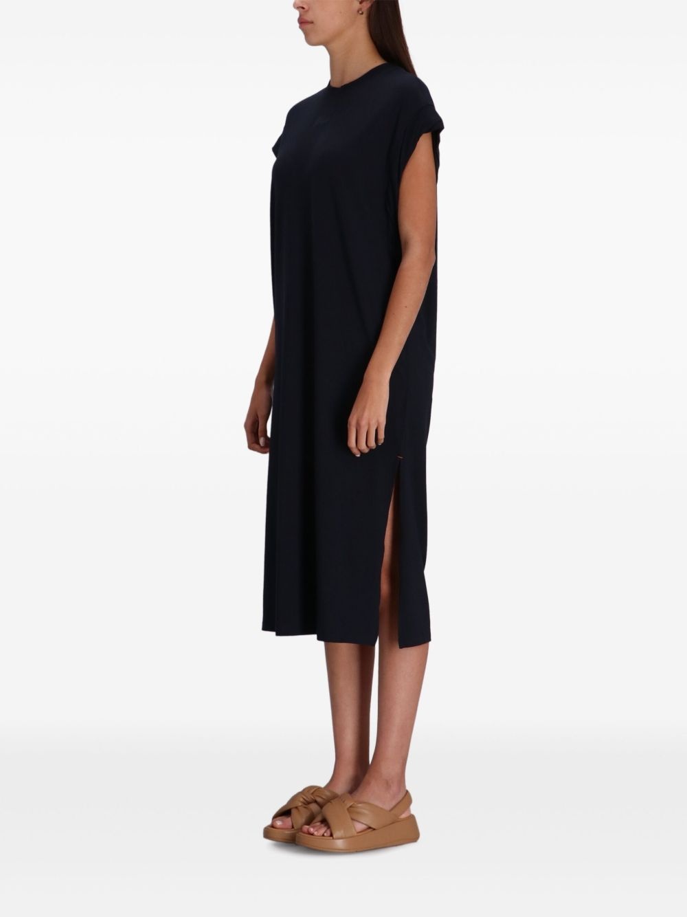 crew-neck midi dress - 3