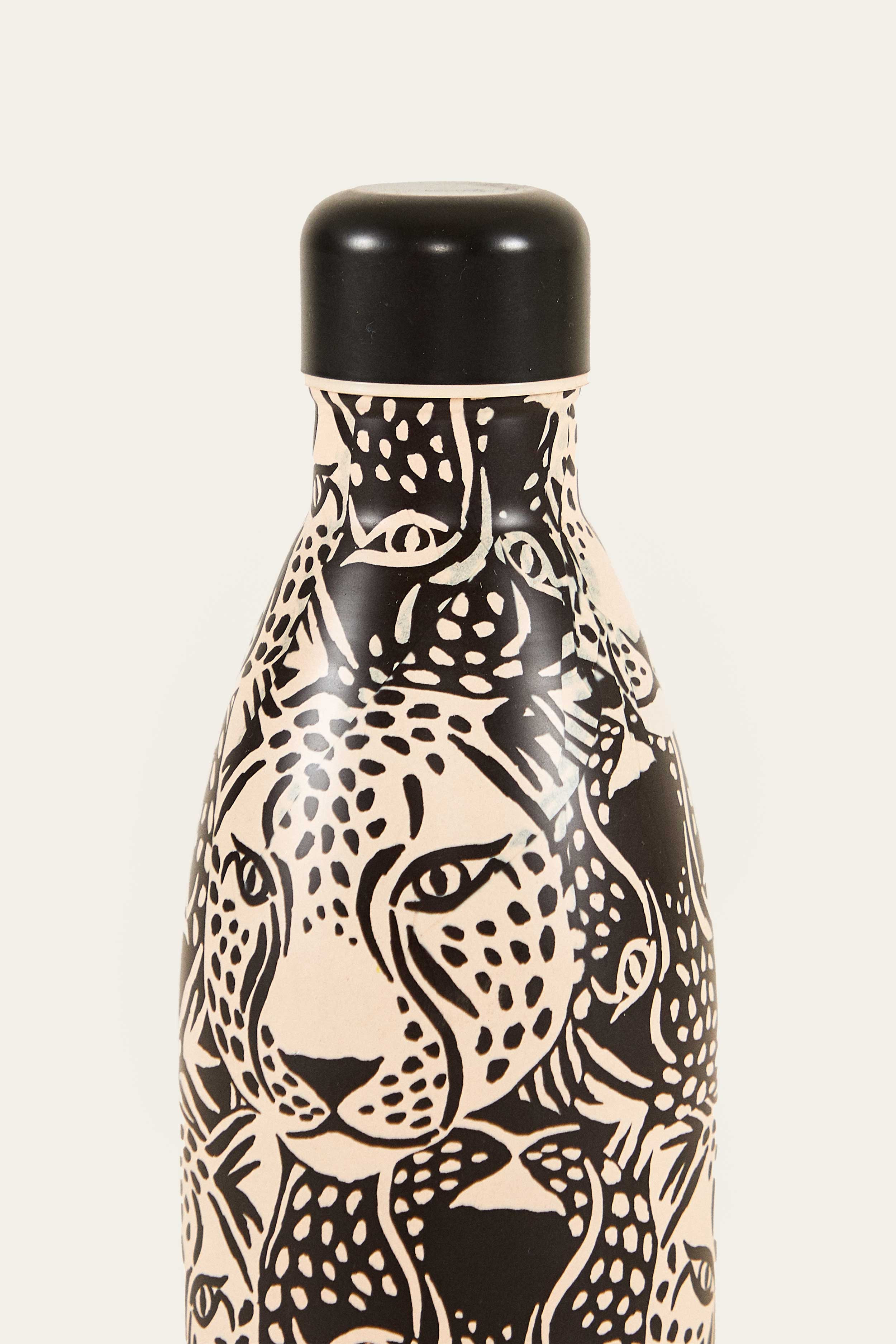 Midnight B&W Leopards Bottle - 4