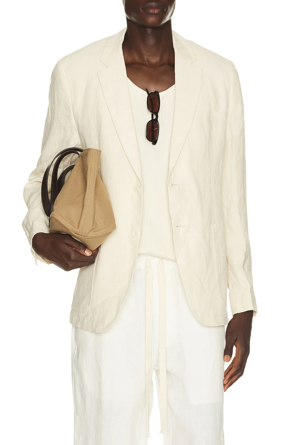 Tailored Linen Blazer - 1