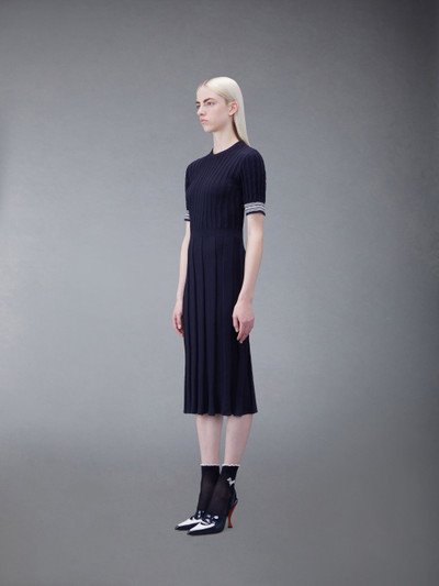 Thom Browne cable-knit cotton midi dress outlook