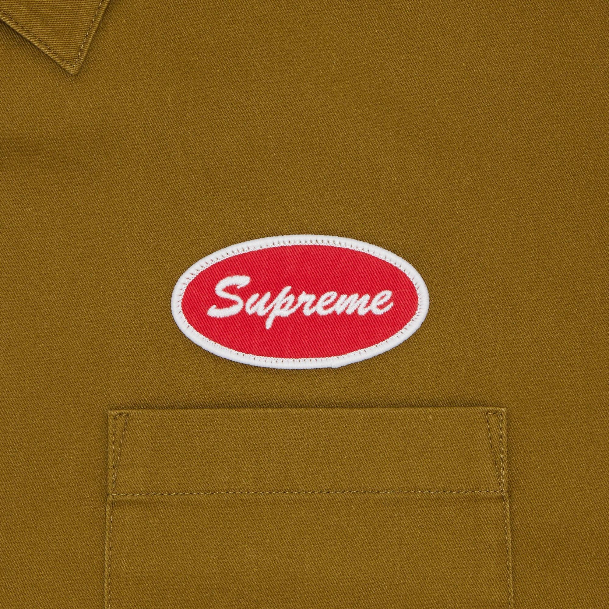 Supreme Thermal Sleeve Work Shirt 'Olive' - 3